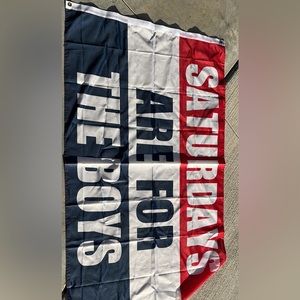Saturday’s are for the boys sign